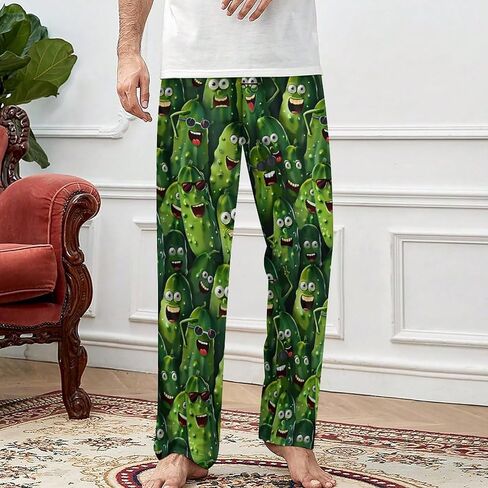 Mens Pajama Pants Lightweight Soft Lounge Pant with Pockets Sleep Pj Pants for Men Home Casual Sleeping Wear, S-XXL in Kuwait