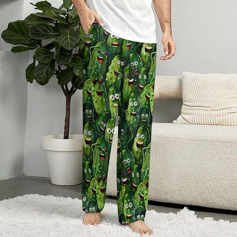 Mens Pajama Pants Lightweight Soft Lounge Pant with Pockets Sleep Pj Pants for Men Home Casual Sleeping Wear, S-XXL in Kuwait