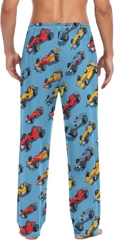 Hippie Vintage Racing Cars Pajama Pants Race Car Flag Lounge Sleepwear PJs Men's Pajama Bottoms Lightweight Sleep Pants XL in Saudi Arabia