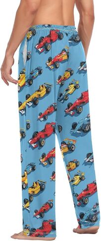 Hippie Vintage Racing Cars Pajama Pants Race Car Flag Lounge Sleepwear PJs Men's Pajama Bottoms Lightweight Sleep Pants XL in Saudi Arabia