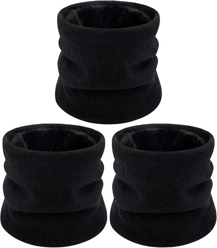 3 Pack Neck Warmer Gaiters for Men Women Windproof Warm Thermal Fleece Face Ski Mask Winter Scarf for Cold Weather in Kuwait