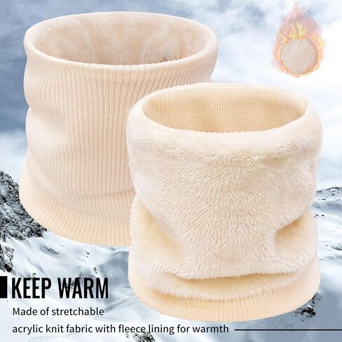 3 Pack Neck Warmer Gaiters for Men Women Windproof Warm Thermal Fleece Face Ski Mask Winter Scarf for Cold Weather in Kuwait