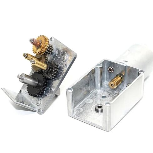 4632-370 محرك تقليل تروس الدودة مع محرك عمود صلب قفل ذاتي 100 دورة في الدقيقة 6 فولت in Kuwait