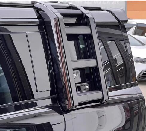 Gloosy Black Side Access Ladder fit for Land Rover Defender 110 90 130 2020-2025 2024 Rack Side Window Roof Step Ladder in Saudi Arabia