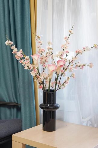 4 قطع زهور زهر الكرز الاصطناعية بطول 43 بوصة زهر الكرز ديكور زهور وهمية لتزيين المنزل والزفاف في الهواء الطلق (أبيض) in Kuwait