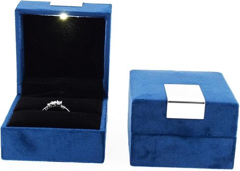 Jewellery with LED Light for Ring (Blue Velvet) (2.75x2.75) in Saudi Arabia