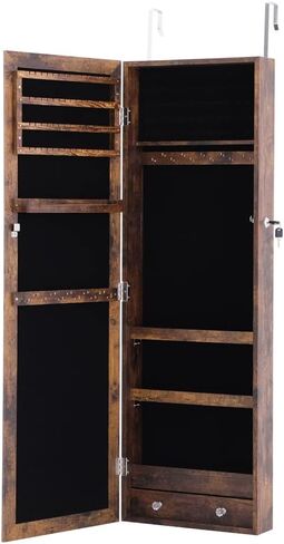 Wall Mounted Jewelry Cabinet Storage Full Body Fitting Cabinet Can Hang On Door Or Wall(E) in Saudi Arabia