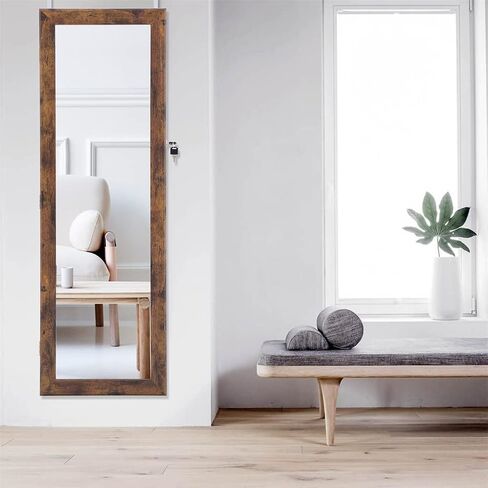Wall Mounted Jewelry Cabinet Storage Full Body Fitting Cabinet Can Hang On Door Or Wall(E) in Saudi Arabia