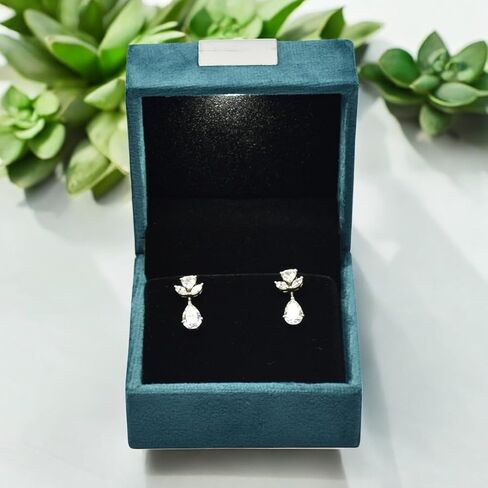 Jewellery LED Light Box for Tops or Earing Earring (Green Velvet) in Saudi Arabia