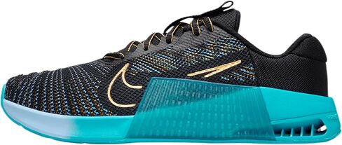 Nike Metcon 9 AMP Women's Workout Shoes (HF1395-001, Black/Dusty Cactus/Psychic Blue/Black) in Saudi Arabia