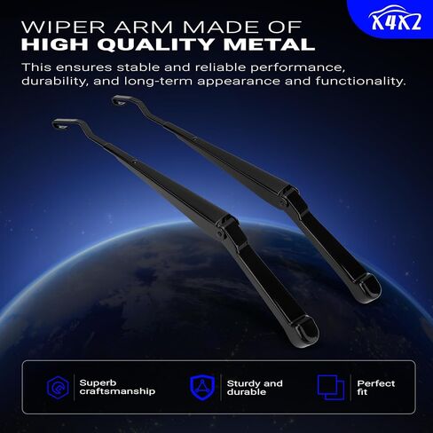 W0182-V316273 DRIVER و PASSENGER Side Wiper Arm Pair Kit لعام 1994-2004 CHEVROLET S10 استبدل# W0182-V316273 (مجموعة 2) in Kuwait