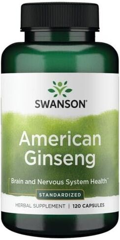 Swanson Herb American Ginseng Std 120 Caps in Kuwait