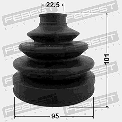 BOOT OUTER CV CONSION KIT 95X101X22.5 FEBEST 0217-C24 OEM 39241-10E87 in Kuwait