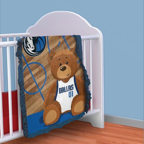Northwest NBA Denver Nuggets Half Court Woven Jacquard Baby Throw, 36" x 46" in Saudi Arabia
