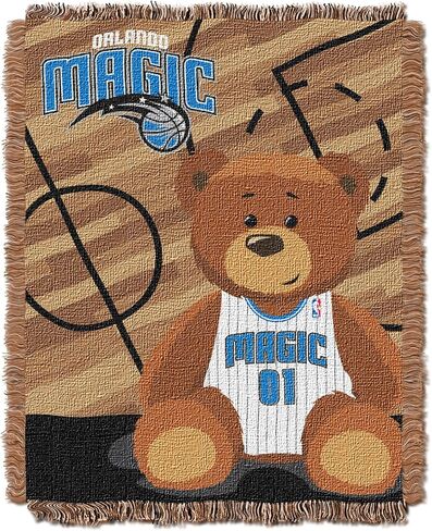 Northwest NBA Denver Nuggets Half Court Woven Jacquard Baby Throw, 36" x 46" in Saudi Arabia