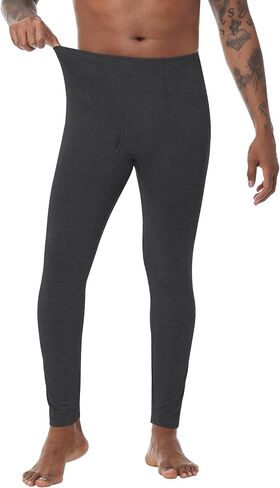 WiWi Men's Long Johns Thermal Underwear Bottoms Base Layer Leggings Viscose from Bamboo Baselayer Pants S-XXL in Saudi Arabia