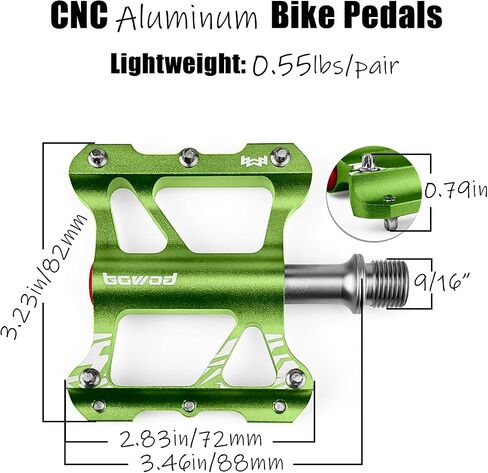 Small Flat MTB Pedals, Lightweight Red Mountain Bike Pedals, CNC Aluminum Platform Bicycle Pedals w 9/16in Cr-Mo Spindle 2Bearings 10Pins Non-Slip for Clipless Pedals Road Bike Pedals Replace in Saudi Arabia