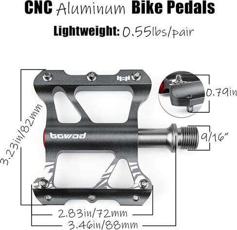 Small Flat MTB Pedals, Lightweight Red Mountain Bike Pedals, CNC Aluminum Platform Bicycle Pedals w 9/16in Cr-Mo Spindle 2Bearings 10Pins Non-Slip for Clipless Pedals Road Bike Pedals Replace in Saudi Arabia