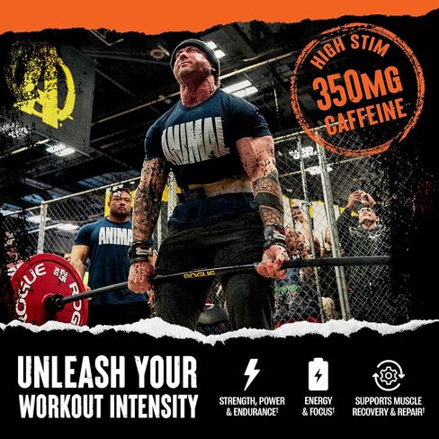 Animal Fury - Pre Workout Powder Supplement for Energy and Focus - 5g BCAA, 350mg Caffeine Nitric Oxide Without Creatine - Powerful Stimulant for Bodybuilders - Blue Raspberry in Saudi Arabia