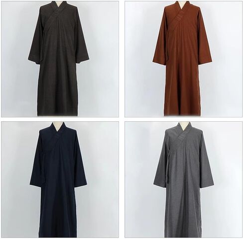 Traditional Buddhist Robes,Autumn and Winter Monks Clothes Thickened Monk Clothes Long Gowns Monk Robes Men and Women in Saudi Arabia