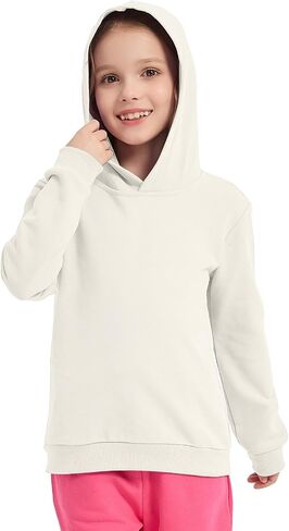 2 Pack Cotton Kids Hoodies Sweatshirts Long Sleeve Pullover Boys Girls Tops Clothes for Toddlers(Age 2-14) in Saudi Arabia
