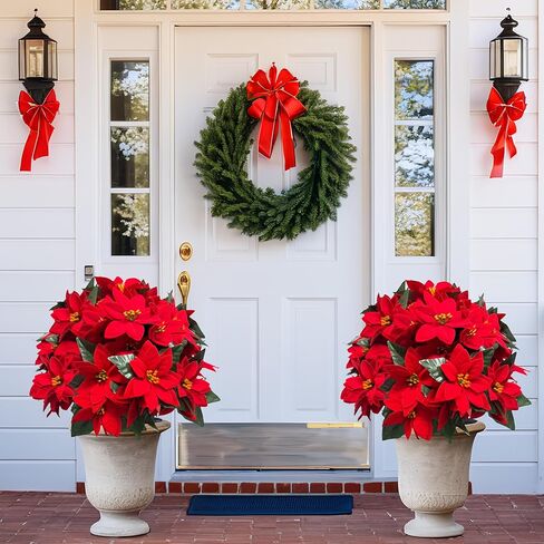 24.5 بوصة أشجار كرة ملصقة الاصطناعية ، مجموعة من 4 شجيرات شجيرة مزيفة مع ارتفاع أرضي ، ديكور مقاوم للأشعة فوق البنفسجية في الحديقة الخارجية ، الفناء ، الشرفة الأمامية ، والاستخدام الداخلي in Kuwait