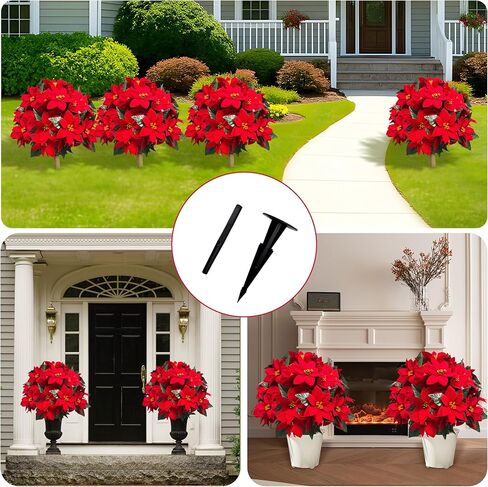 24.5 بوصة أشجار كرة ملصقة الاصطناعية ، مجموعة من 4 شجيرات شجيرة مزيفة مع ارتفاع أرضي ، ديكور مقاوم للأشعة فوق البنفسجية في الحديقة الخارجية ، الفناء ، الشرفة الأمامية ، والاستخدام الداخلي in Kuwait