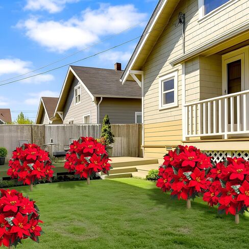 24.5 بوصة أشجار كرة ملصقة الاصطناعية ، مجموعة من 4 شجيرات شجيرة مزيفة مع ارتفاع أرضي ، ديكور مقاوم للأشعة فوق البنفسجية في الحديقة الخارجية ، الفناء ، الشرفة الأمامية ، والاستخدام الداخلي in Kuwait