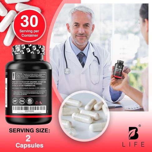 Circulation Support Supplement for Vein & Artery Health | Vascular Support with L-Arginine, Horse Chestnut & Butcher’s Broom | Promotes Healthy Leg Circulation & Vein Function | 60 Capsules in Kuwait