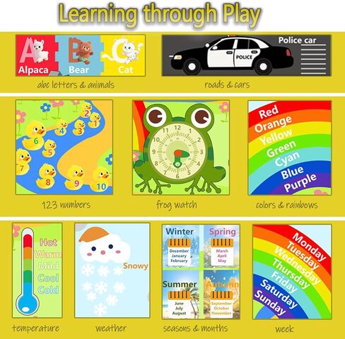 حصيرة ABC للأطفال الأرضية 47 × 71 بوصة ، حصيرة أرضية أبجدية ناعمة ، سجادة التعلم التعليمية غير القابلة للانزلاق ، سجادة رسائل قابلة للغسل للرعاية النهارية والمنزل in Saudi Arabia