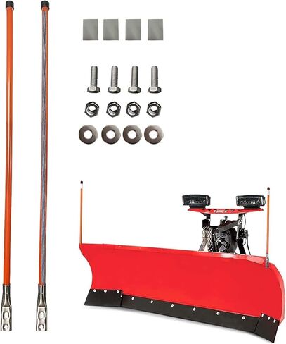 Never Break Bright Orange 36 '' All Steel Wire Vertical Stud Connection Snow Plow Blade Marking/Guidance Kit Suitable for Polaris Plow, Blizzard Boss Snow Plow More Pickup SUVs UTV ATVs in Saudi Arabia