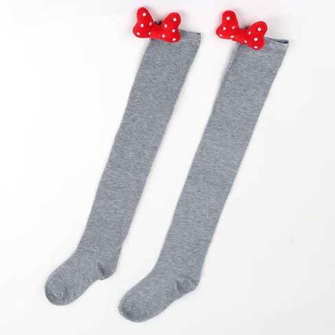 Womens Novelties Adult Christmas Tights with Bows Cute Xmas Full Length Stockings Solid Color Holiday Pantyhose in Saudi Arabia