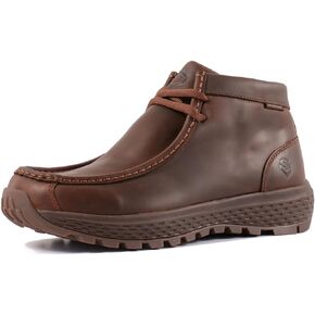 SUREWAY Men's Chukka Boots,Fashion and Comfort Driving Shoes,Lightweight Durability Leather Moc Toe Work Boots in Saudi Arabia