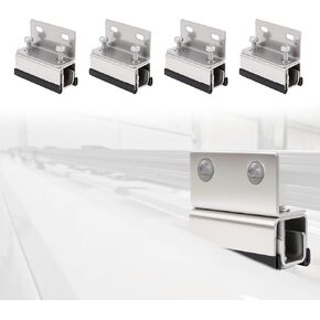 RV Solar Panel Bracket 4 Set, Stainless Steel Roof Rack Mount Kits with 8 Washers, Compatible with RAM Promaster, Ducato, Van Roof Mount Brackets (A (2.8*1.1*2.3in)) in Kuwait