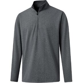 M MAELREG Quarter Zip Pullover Men Mock Neck Long Sleeve Performance Golf Athletic Pullover Half Zip Mens Sweatshirt in Saudi Arabia