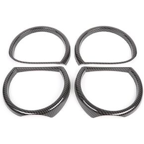 Carbon Fiber Headlight Bezel Trim Front Lamp Cover Automotive Grade ABS RT-TCZ21191318 Compatible with Dodge Challenger 3.6L 2018-2019 & 5.7L/6.2L/6.4L 2015-2019 in Kuwait