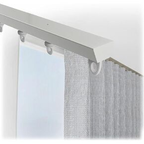 ثقب مسار الألومنيوم ، مناسبة للقضبان المنزلق بعرض 3.3 قدم ، ومناسبة لموقعات الغرف (أبيض) in Kuwait