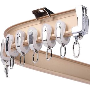 مسار مرن ، مناسب لأقواس قضبان مرنة مرنة السقف/الجدار مع السنانير ، مقسمات الغرفة/مثبتة على السقف (جدار ، 1 م) in Kuwait