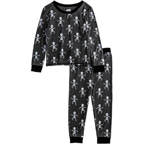 Mud Pie Boy Halloween Skeleton Glow Pjs in Kuwait