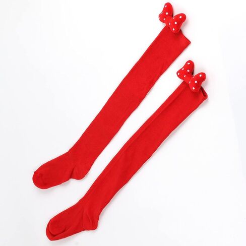 Womens Novelties Adult Christmas Tights with Bows Cute Xmas Full Length Stockings Solid Color Holiday Pantyhose in Saudi Arabia