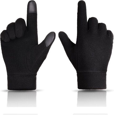 Winter Gloves Mens Women Screen Touching Thermal Gloves Plush Fleece Warm Glove for Running Driving Hiking Cold Weather in Saudi Arabia