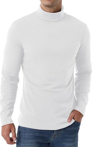 قمصان Askdeer للرجال الحرارية طويلة الأكمام طويلة الأكمام من القمصان القنية القطن طبقة القاعدة طبقة قمم داخلية حرارية in Kuwait