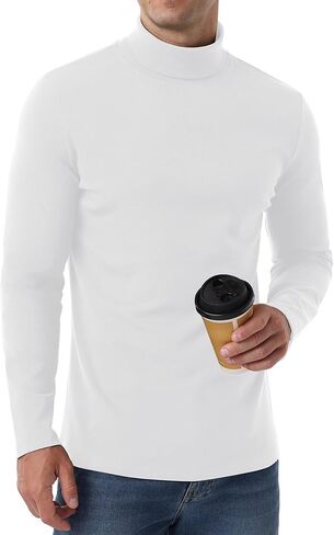 قمصان Askdeer للرجال الحرارية طويلة الأكمام طويلة الأكمام من القمصان القنية القطن طبقة القاعدة طبقة قمم داخلية حرارية in Kuwait