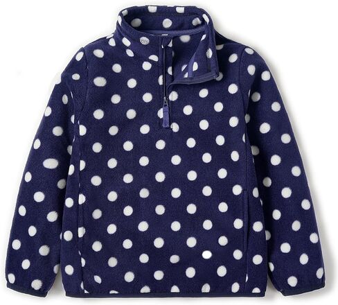EIGIOO Toddler Boys Girls Fleece Quarter Zip Pullover Jacket Kids Lightweight Long Sleeve Outerwear 2-12 Years in Kuwait