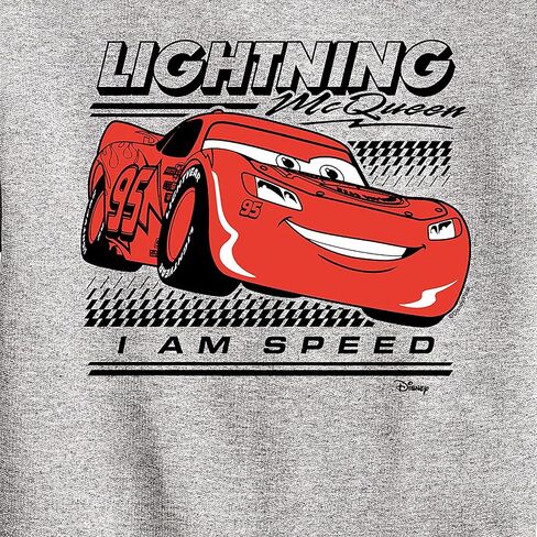 ديزني - سيارات - Lightning McQueen I Am Speed ​​- Toddler & Youth Crewneck Sweece Shirt in Saudi Arabia
