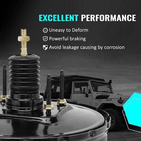 54-73163 PartsFlow Power Brake Booster Compatible with Jeep Grand Cherokee 1999 2000 2001 2002 2003 2004 4.7L 4.0L 05011261AA Without Master Cylinder in Saudi Arabia
