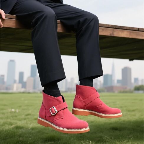 حذاء المشي لمسافات طويلة للرجال Chukka Boots للرجال مع أباشيات الموضة in Kuwait
