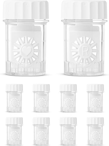 SPORTS WORLD VISION Contact Lens Cases (20 Pieces) Standard Barrel Type Contact Lens Cleaning Container for Everyday Use in Saudi Arabia