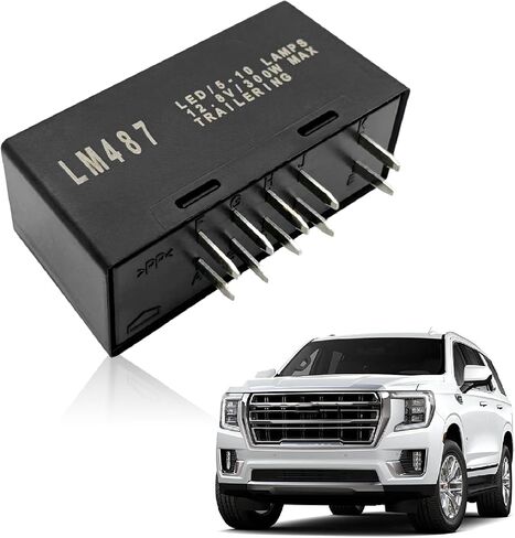 LED Flasher Relay Turn Signal Replace# 15231201 LM487 15764135 10383321 Hazard Warning and Turn Signal Flasher Compatible with 2003 2004 2005 2006 2007 Hummer Chevy Cadillac GMC in Saudi Arabia
