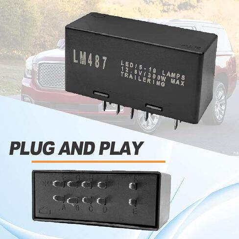 LED Flasher Relay Turn Signal Replace# 15231201 LM487 15764135 10383321 Hazard Warning and Turn Signal Flasher Compatible with 2003 2004 2005 2006 2007 Hummer Chevy Cadillac GMC in Saudi Arabia